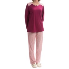 64%OFF 女性のパジャマ （女性用）長袖 - カリダクックパジャマキス Calida Kiss the Cook Pajamas - Long Sleeve (For Women)画像